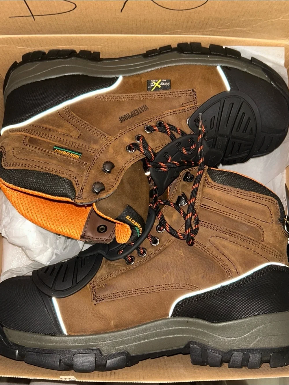 Hytest Brown Work metro Boots metro composite waterproof Safety Boot